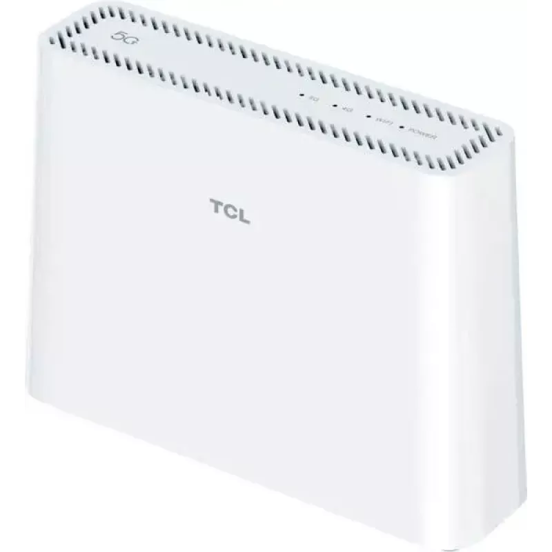 Maršrutizatorius koriniam tinklui JetWorld TCL LINKHUB HH515L — Dviejų juostų Wi‑Fi 2.4/5 GHz, 3000 Mbps, Gigabit Ethernet, 4G/5G (Sub6), Micro-USB, Baltas