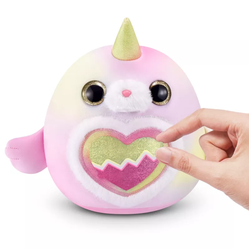 Minkštas žaislas Zuru Rainbocorns Eggzania Frozen Mania – gyvūnėlio pliušinis, įvairiaspalvis, nuo 3 metų