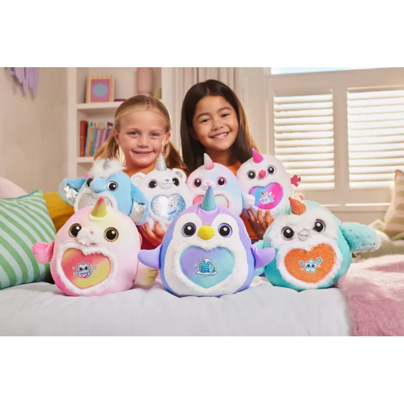Minkštas žaislas Zuru Rainbocorns Eggzania Frozen Mania – gyvūnėlio pliušinis, įvairiaspalvis, nuo 3 metų