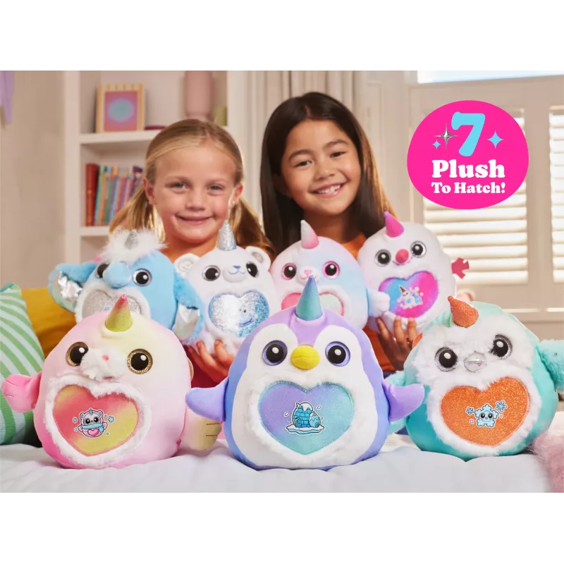 Minkštas žaislas Zuru Rainbocorns Eggzania Frozen Mania – gyvūnėlio pliušinis, įvairiaspalvis, nuo 3 metų