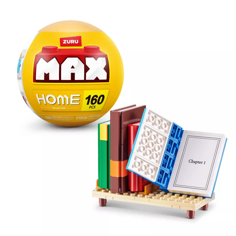 MAX Build more Premium Home Building Bricks Collection – Statybiniai blokeliai, 181 vnt., 8+ metų