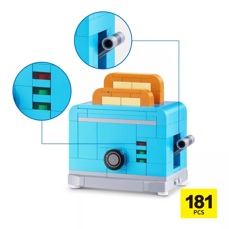 MAX Build more Premium Home Building Bricks Collection – Statybiniai blokeliai, 181 vnt., 8+ metų