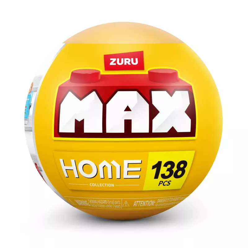 MAX Build more Premium Home Building Bricks Collection – Statybiniai blokeliai, 181 vnt., 8+ metų