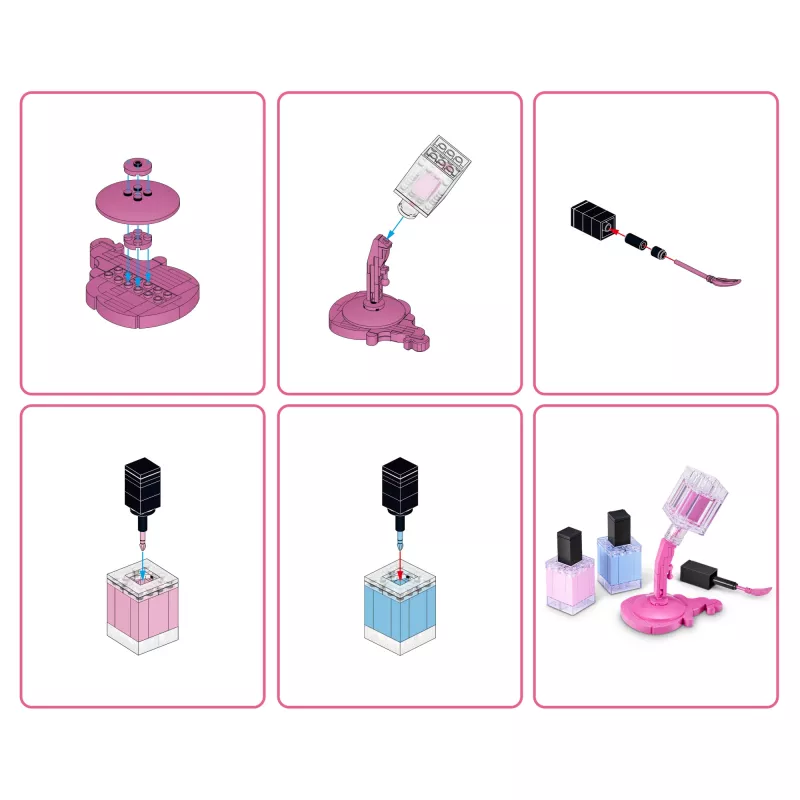 MAX Build More Premium Beauty Building Bricks Collection – Statybiniai blokeliai, 169 dalių, 8+ metų