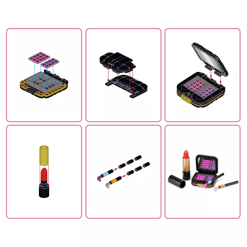 MAX Build More Premium Beauty Building Bricks Collection – Statybiniai blokeliai, 169 dalių, 8+ metų
