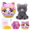 Interaktyvus žaislinis katinas Zuru Pets Alive Smitten Kittens Series 2 su garsais, nuo 3 metų, veikia su AAA baterijomis