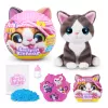 Interaktyvus žaislinis katinas Zuru Pets Alive Smitten Kittens Series 2 su garsais, nuo 3 metų, veikia su AAA baterijomis