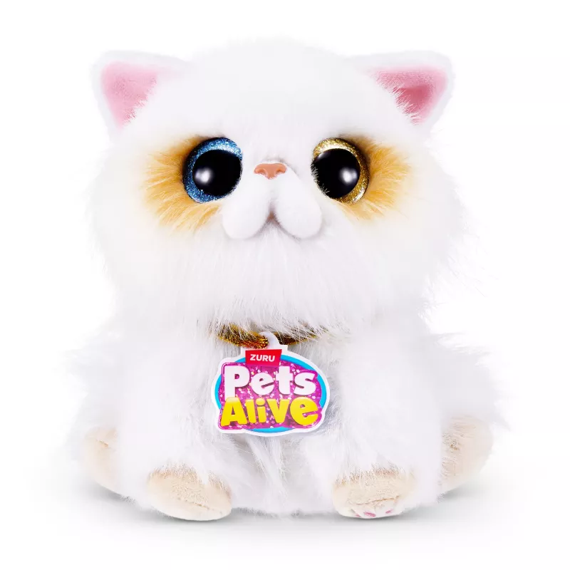 Interaktyvus žaislinis katinas Zuru Pets Alive Smitten Kittens Series 2 su garsais, nuo 3 metų, veikia su AAA baterijomis