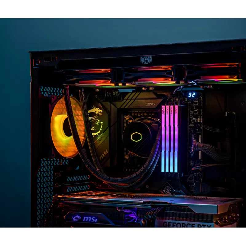 Klevv 64GB (2 x 32GB) 6000MHz CL30 DDR5 atminties rinkinys CRAS V RGB 30-36-36-76