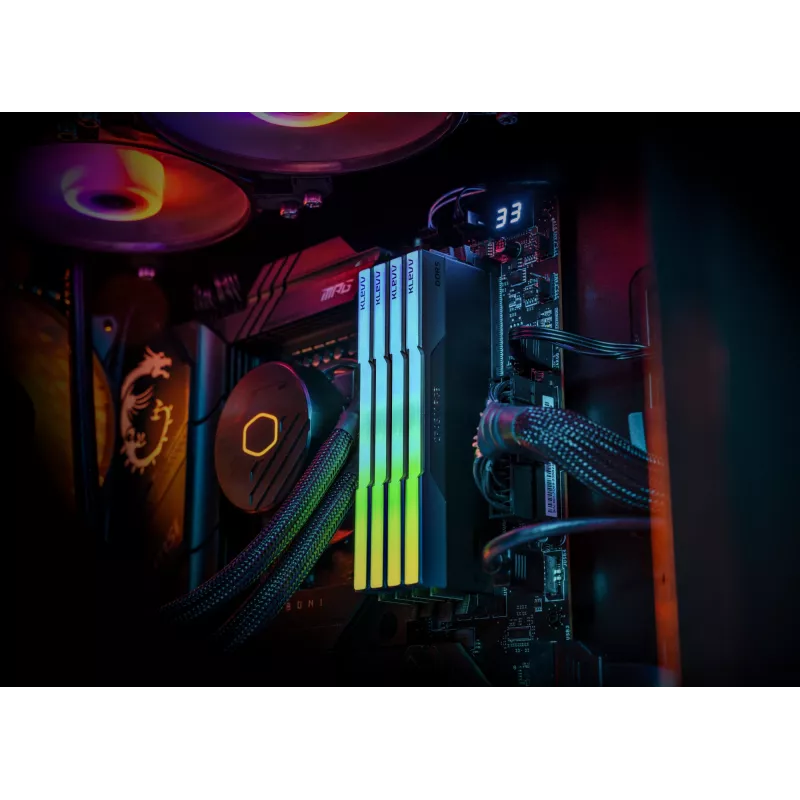 Klevv 64GB (2 x 32GB) 6000MHz CL30 DDR5 atminties rinkinys CRAS V RGB 30-36-36-76