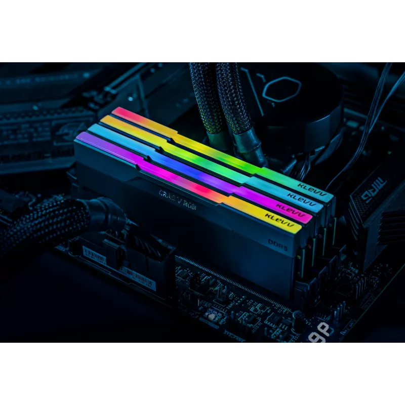 Klevv 64GB (2 x 32GB) 6000MHz CL30 DDR5 atminties rinkinys CRAS V RGB 30-36-36-76