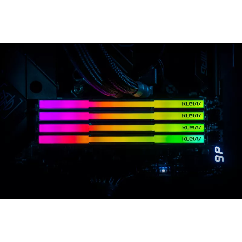 Klevv 64GB (2 x 32GB) 6000MHz CL30 DDR5 atminties rinkinys CRAS V RGB 30-36-36-76