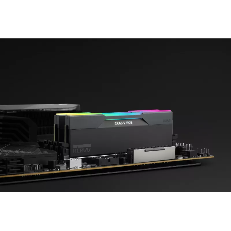 Klevv 64GB (2 x 32GB) 6000MHz CL30 DDR5 atminties rinkinys CRAS V RGB 30-36-36-76