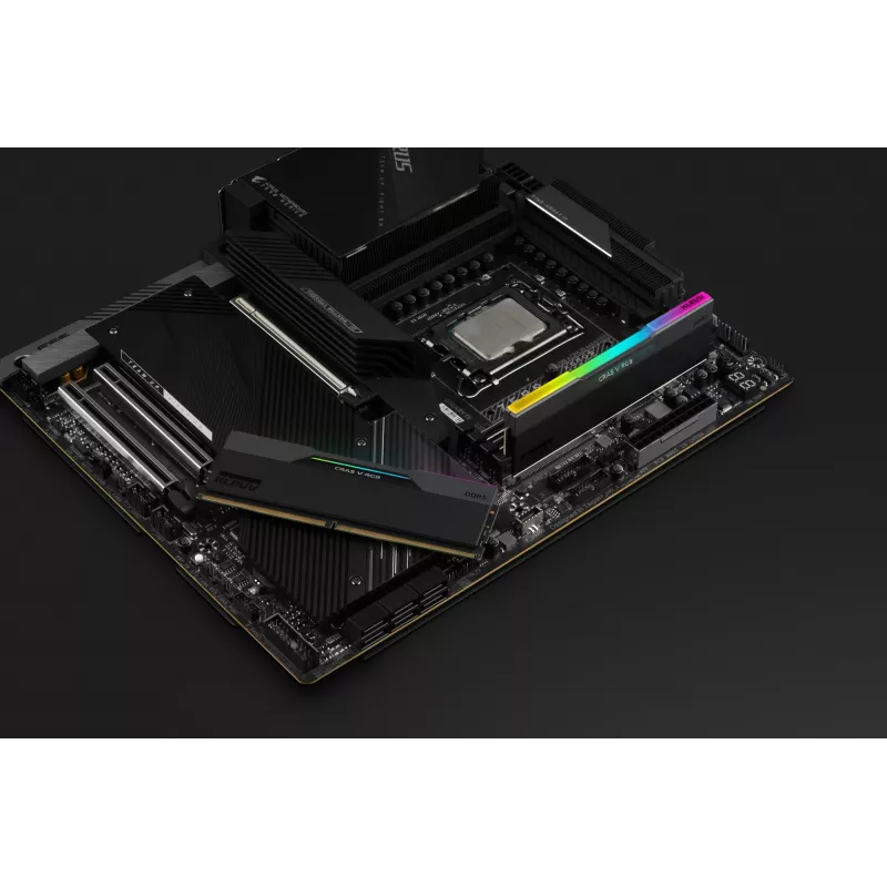 Klevv 64GB (2 x 32GB) 6000MHz CL30 DDR5 atminties rinkinys CRAS V RGB 30-36-36-76
