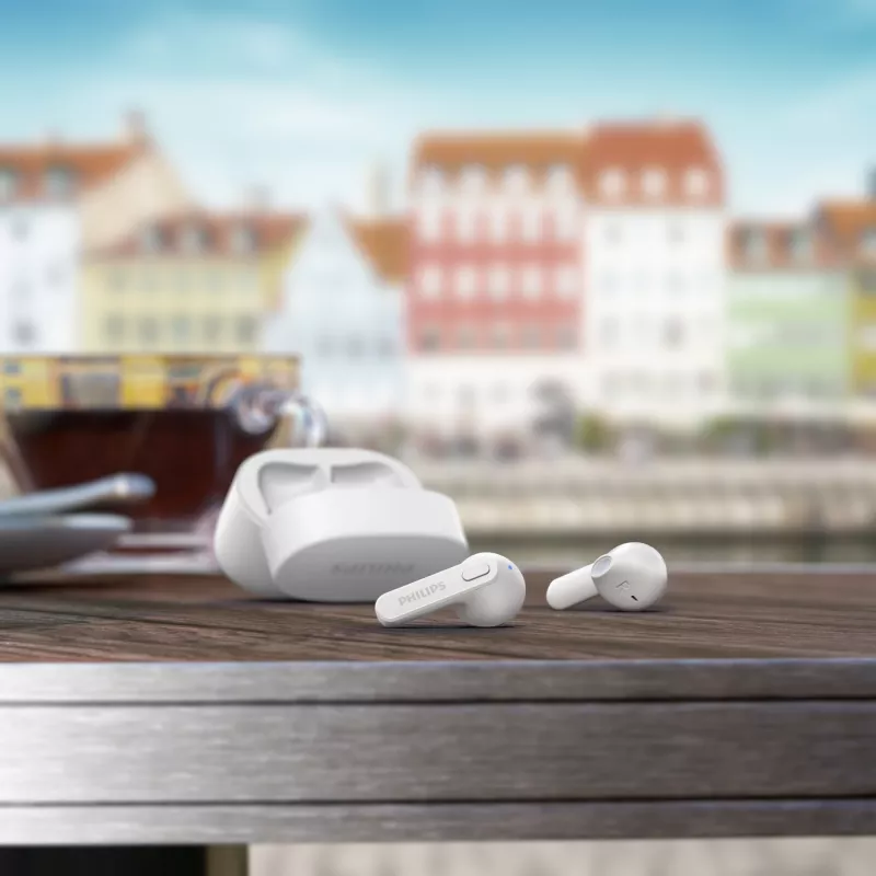 Philips 2000 serijos TAT2236WT Belaidės ausinės Į ausį Skambučiai/Muzika Balta