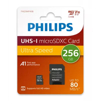 Philips FM25MP45B/00 atminties kortelė 256 GB MicroSDHC UHS-I Class 10