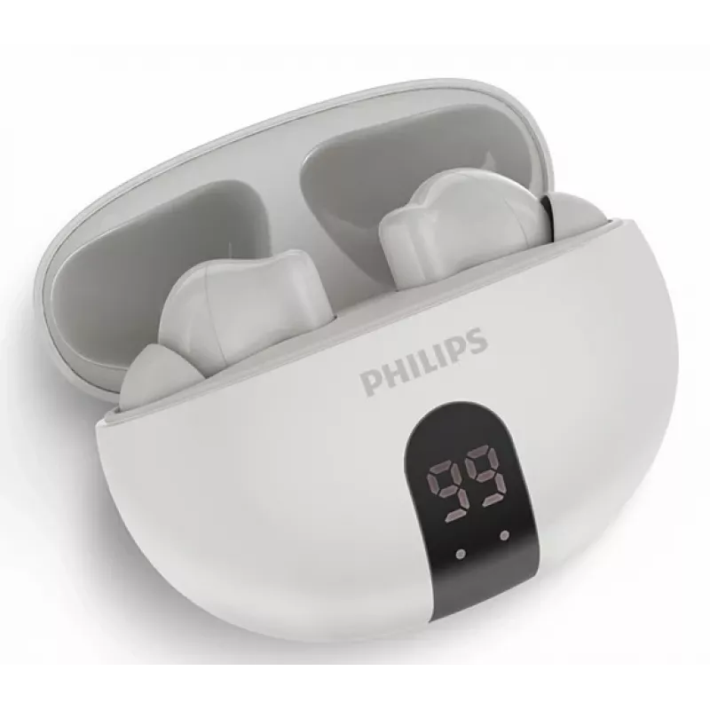 Belaidės ausinės į ausį Philips TAT2520WT/00 – Bluetooth, skirtos pokalbiams ir muzikai, 20–20000 Hz, 10 m atstumas, balta, 40 g