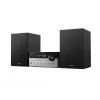 Mikro sistema namams Philips TAM4205M2/12 – 80 W RMS, 2 krypčių garsiakalbiai, Bluetooth, FM, LED ekranas, diskų dėklas (Juoda/Sidabrinė)