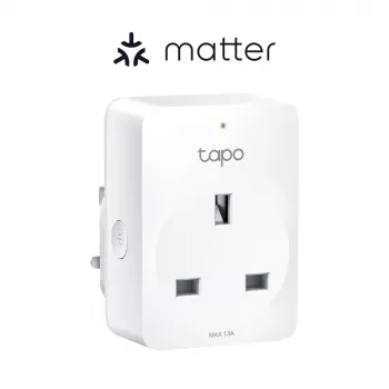 Išmanusis kištukas TP-Link Tapo Mini P110M – Wi-Fi/Bluetooth vidinis, 16 A, 100–240 V, 3680 W, baltas