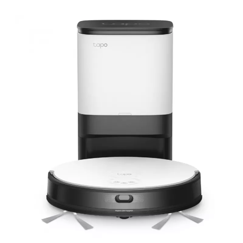 TP-Link Tapo RV20 Mop Plus 0,35 L Juoda, Balta