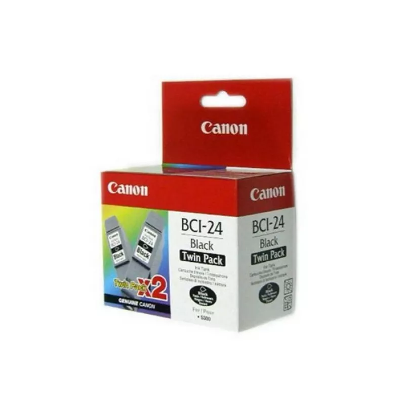 Original Canon BCI-24 juodos spalvos rašalo kasetė 2 vnt.
