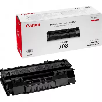 Kasetė su toneriu Canon 708 Black – originalus lazerinis toneris, išeiga ~2500 puslapių