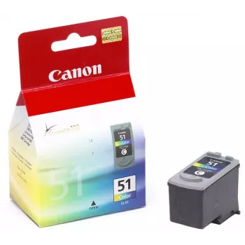 Canon CL-51 rašalo kasetė 1 vnt. Originali didelės talpos (XL) Cian, Magenta, Geltona
