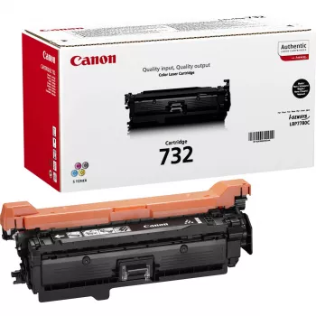Kasetė su toneriais Canon 732K – Originali juoda, lazerinė, išeiga 6100 puslapių, 1 vnt.