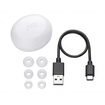 Belaidės ausinės JVC HA-A5T True Wireless Stereo (TWS) – Intraauralinės, 20–20000 Hz, Balta