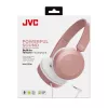 JVC HA-S31M laidinės ausinės ant ausų, rožinės, 10–26000 Hz, su mikrofonu