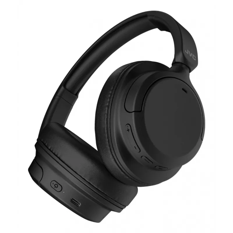 JVC belaidės ausinės su triukšmo slopinimu, ausinės ant galvos, USB Type-C, Bluetooth, juodos