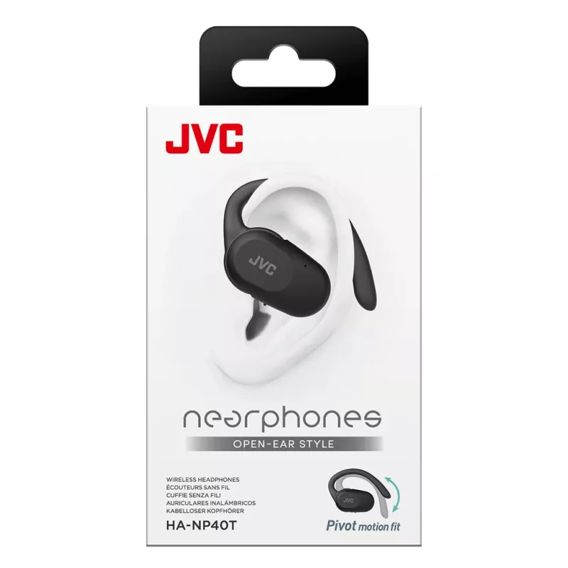Ausinės JVC HA-NP40T True Wireless Stereo TWS Kabinamos Bluetooth Juodos, 20–20000 Hz, 10 m