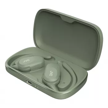 JVC HA-NP40T Ausinės True Wireless Stereo (TWS) Ausų kabliukai Skambučiai/Muzika Bluetooth Žalia