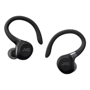 JVC HA-EC75T-B-U belaidės sportinės ausinės su kabliuku, juodos