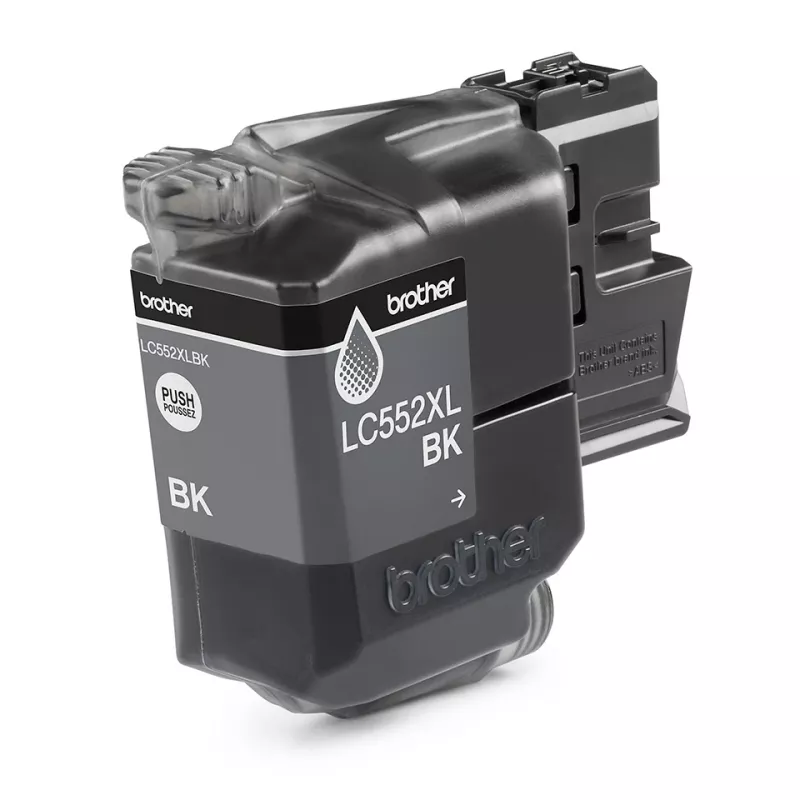 Originalus kasečių blokas Brother LC552XLBK juoda pigmentinė, vienetinis, išeiga ~3000 puslapių
