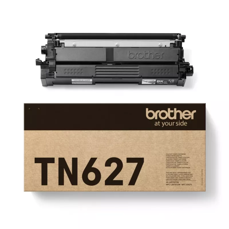 Kasetė su toneriu Brother TN-627BK Original Black – 10 000 puslapių