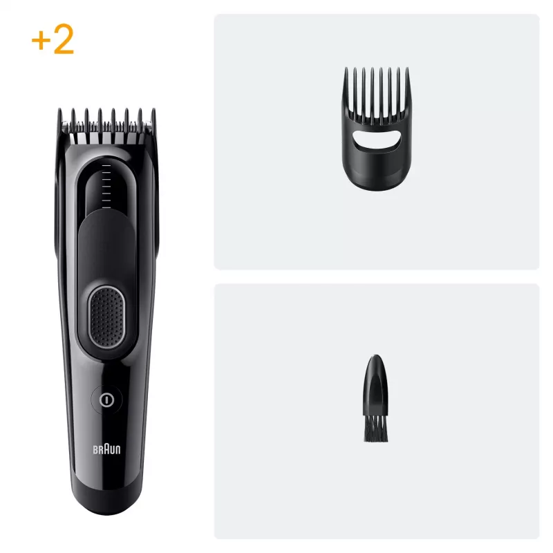 Braun HC5510 plaukų kirpimo mašinėlė Juoda 9 nustatymai NiMH