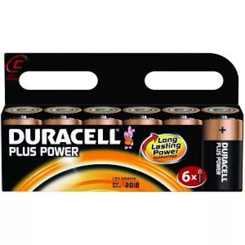 Duracell Plus Power C, 6 vnt. Vienkartinė šarminė baterija