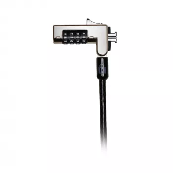 Kensington Slim Combination Laptop Lock 1,8 m, kombinacinis užraktas, juoda