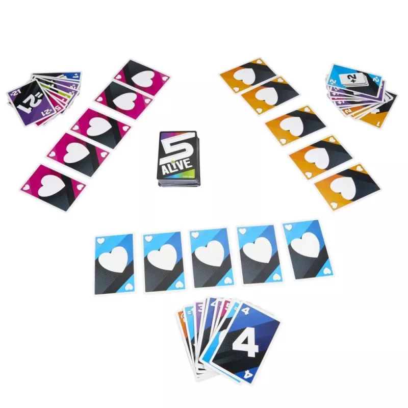 Hasbro Gaming 5 Alive Kortų Žaidimas, Vaikų Žaidimas, Įdomus Šeimos Žaidimas Nuo 8 Metų, Kortų Žaidimas 2–6 Žaidėjams