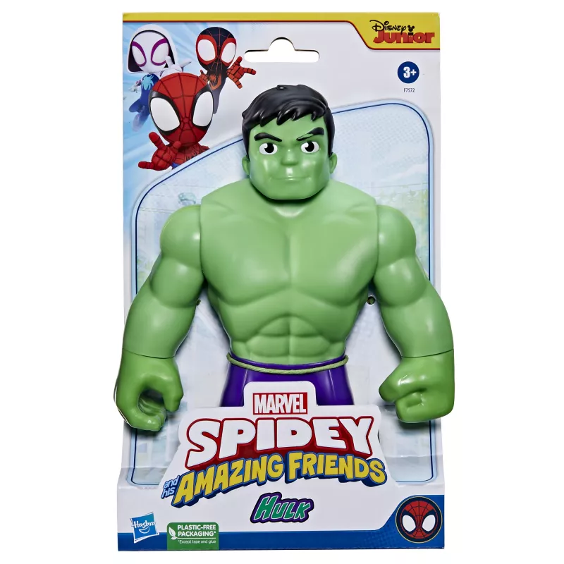 Marvel Spidey and His Amazing Friends Supersized Hulk figūrėlė, 3 m., įvairiaspalvė, plastikas