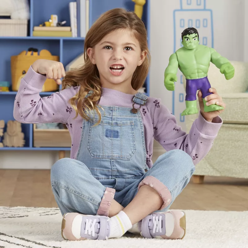 Marvel Spidey and His Amazing Friends Supersized Hulk figūrėlė, 3 m., įvairiaspalvė, plastikas