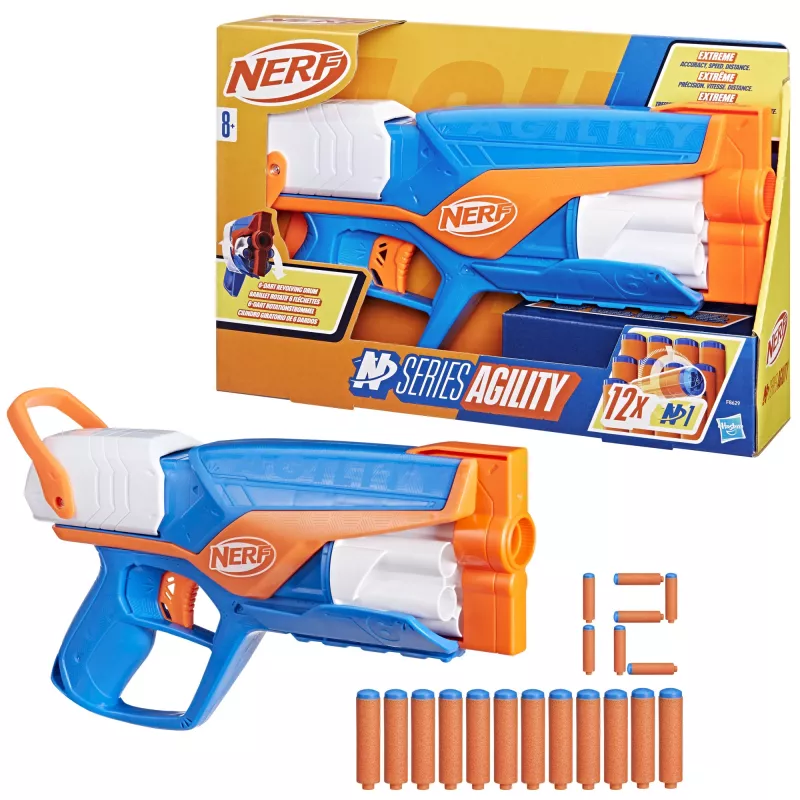 Šaudyklė NERF N Series Agility mėlyna oranžinė balta 8+ metų
