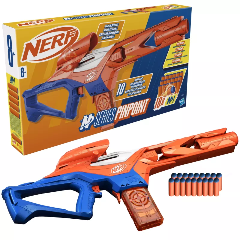 Vaidybinis šautuvas NERF Nerf N Series Pinpoint Blue Orange 8+