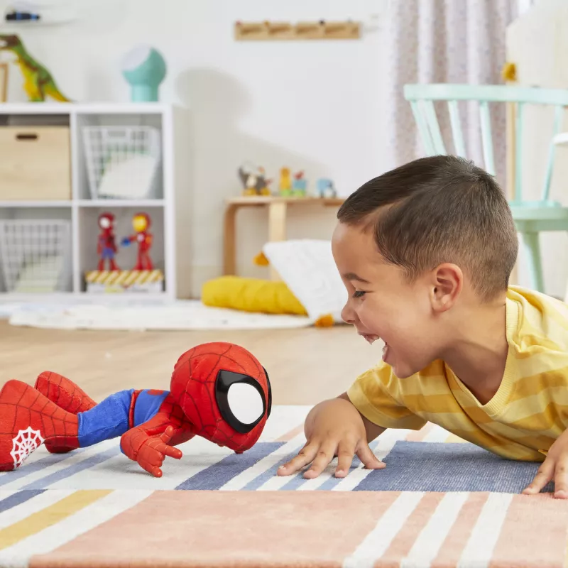 Marvel Spidey ir Jo Nuostabūs Draugai Šokantis ir Ropojantis Spidey, Interaktyvus Minkštas Žaislas su Muzika ir Garsais