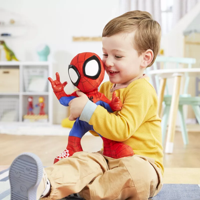 Marvel Spidey ir Jo Nuostabūs Draugai Šokantis ir Ropojantis Spidey, Interaktyvus Minkštas Žaislas su Muzika ir Garsais