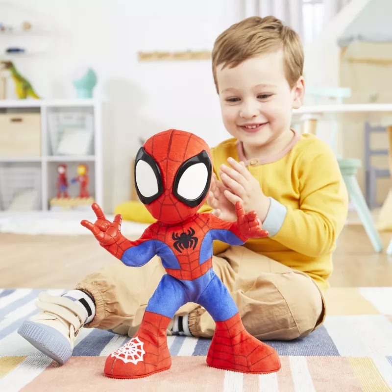 Marvel Spidey ir Jo Nuostabūs Draugai Šokantis ir Ropojantis Spidey, Interaktyvus Minkštas Žaislas su Muzika ir Garsais