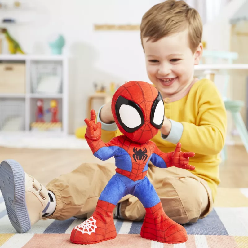 Marvel Spidey ir Jo Nuostabūs Draugai Šokantis ir Ropojantis Spidey, Interaktyvus Minkštas Žaislas su Muzika ir Garsais