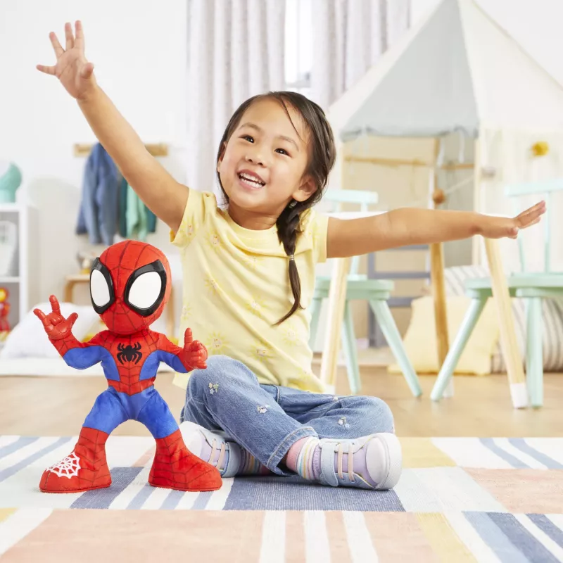 Marvel Spidey ir Jo Nuostabūs Draugai Šokantis ir Ropojantis Spidey, Interaktyvus Minkštas Žaislas su Muzika ir Garsais