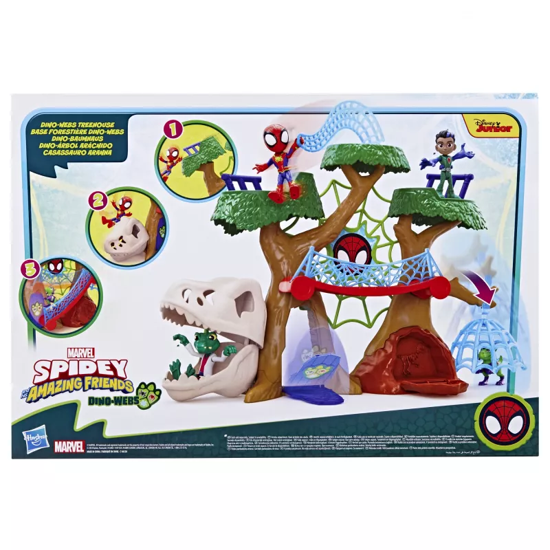 Žaidimų rinkinys Veiksmo/Nuotykių Hasbro Marvel Spidey ir Jo Nuostabūs Draugai Dinozaurų Tinklų Medžio Namelis